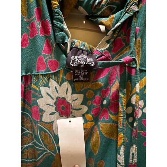 Angie Green Paisley Pattern Cut Out Maxi Dress - Picture 6 of 9